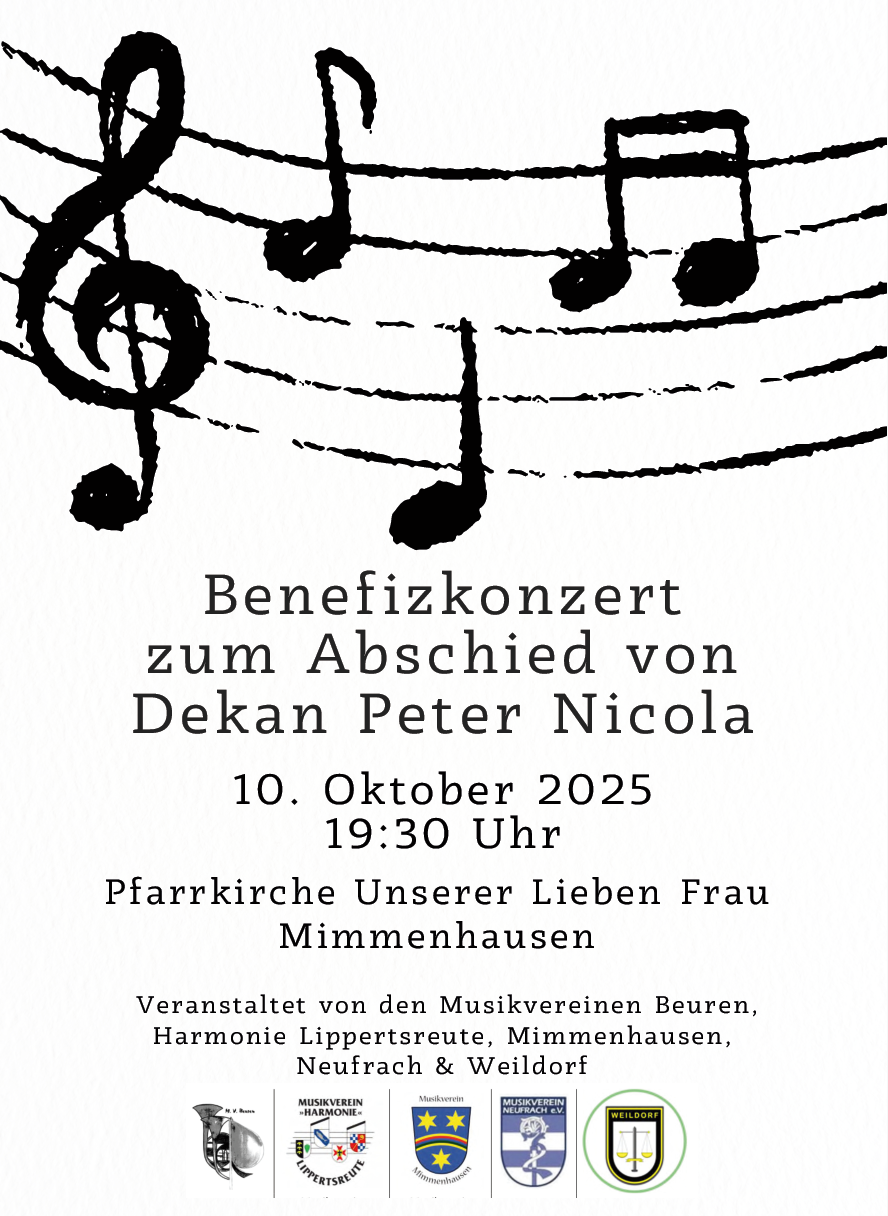 Benefizkonzert Verabschiedung von Dekan Peter Nicola